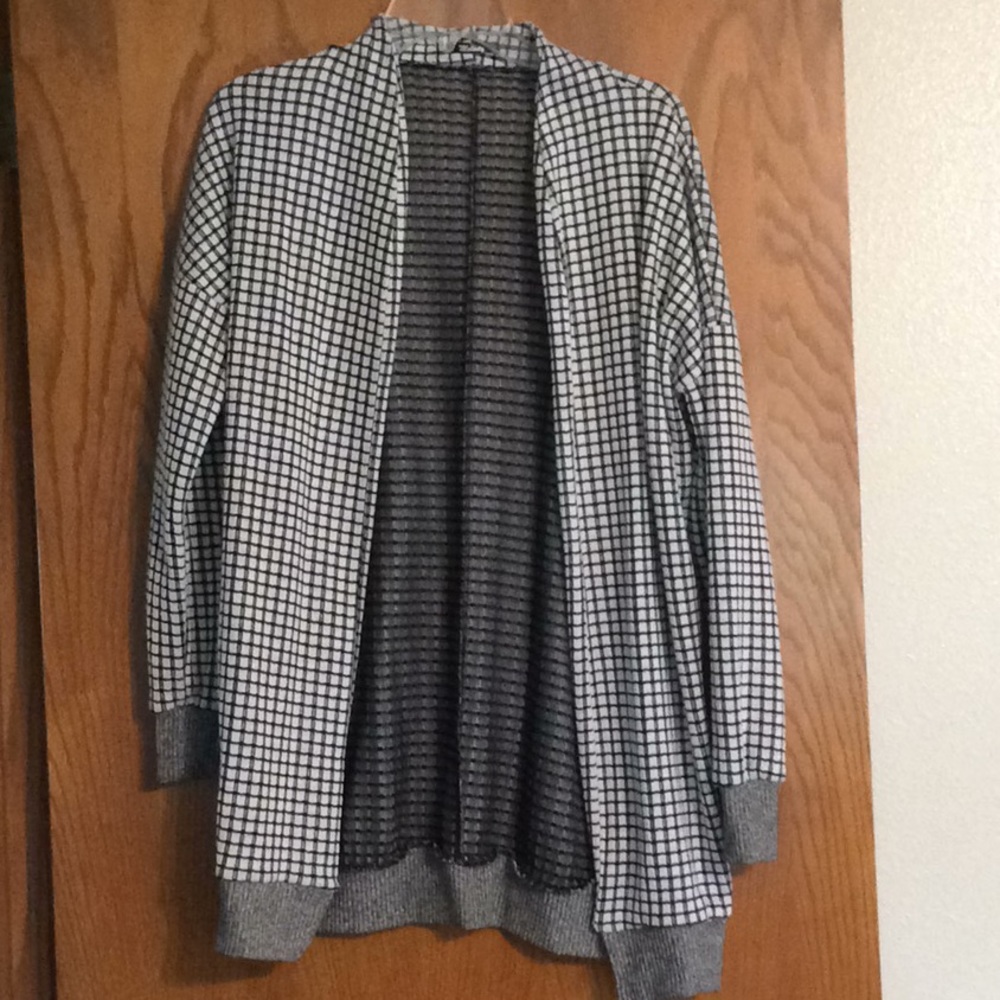 Black and white cardigan